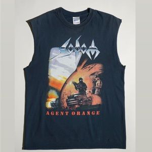 Vintage Sodom Agent Orange Thrash Metal Muscle Tee